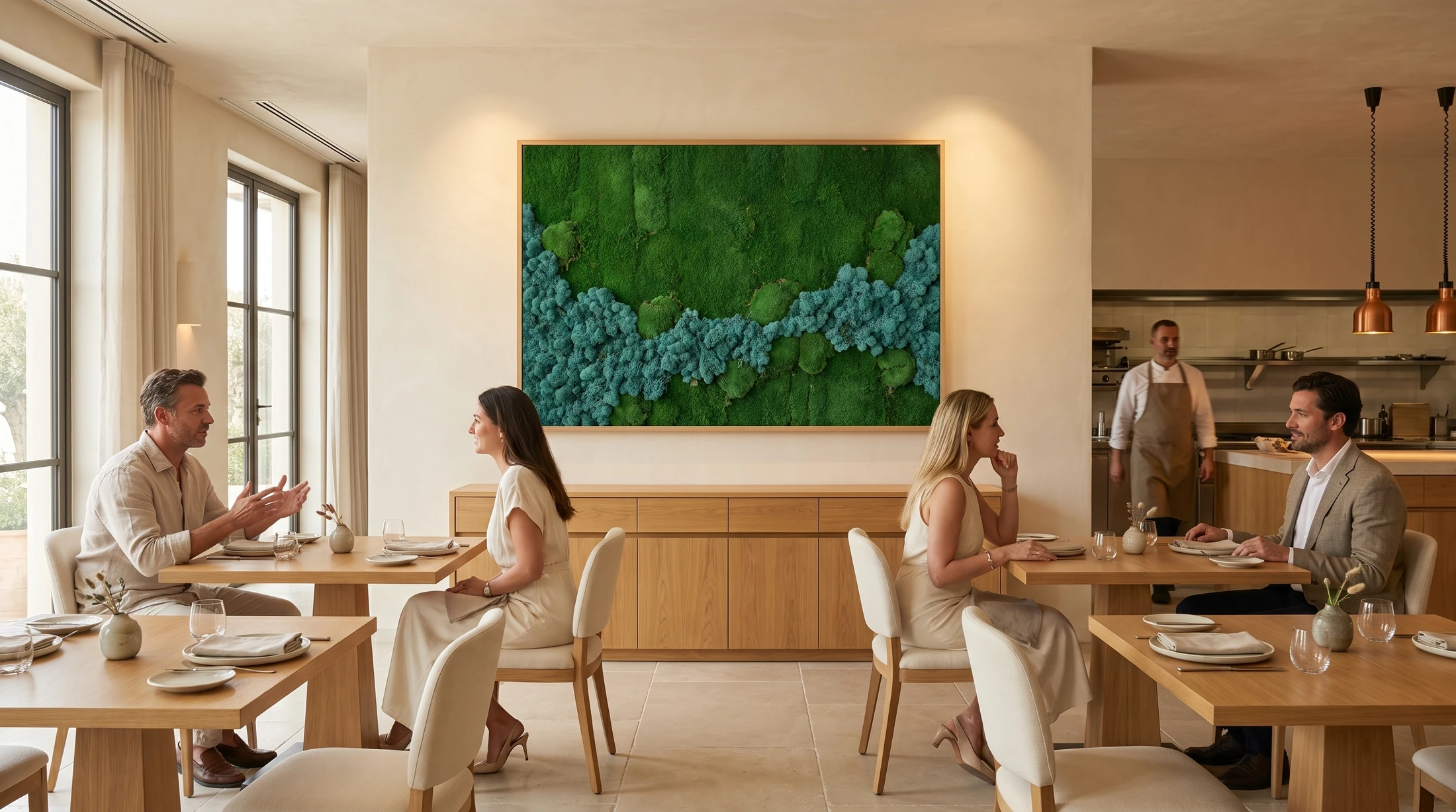 Restaurante · Arte vegetal